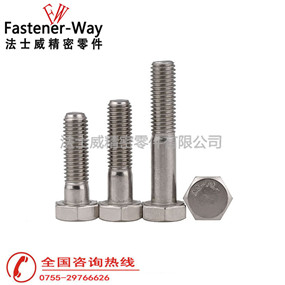 GB5782半牙不锈钢外六角螺丝-江南体育手机版