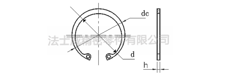 江南体育手机版
GB893.1不锈钢孔卡挡圈孔用挡圈-规格