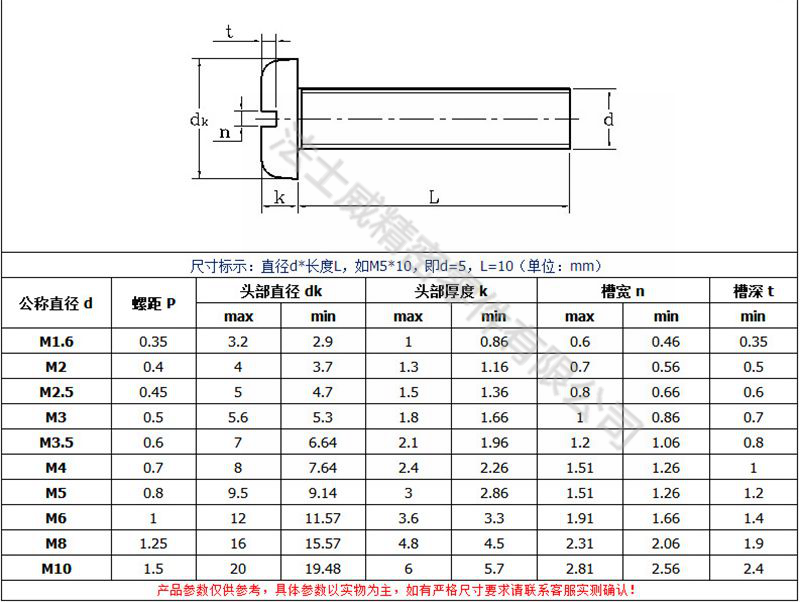 江南体育手机版
GB67圆头一字槽螺丝 开槽盘头螺钉8